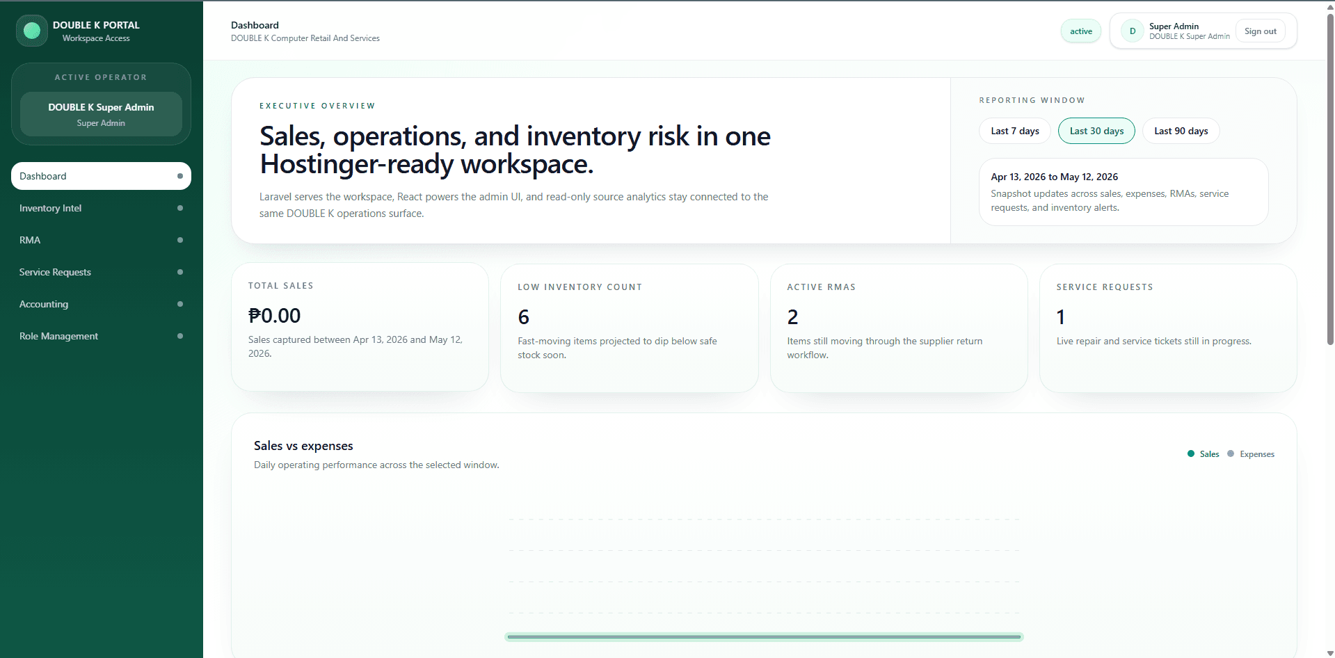 Admin Portal System screenshot 2