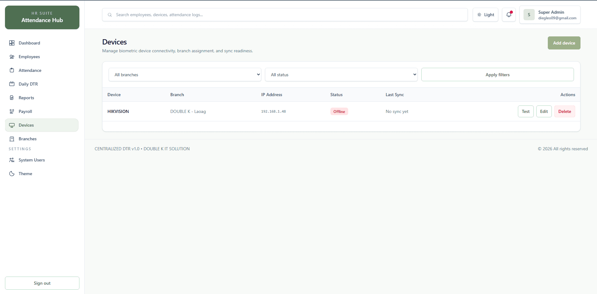 HRDTR System (HR, Payroll & Daily Time Record) screenshot 2